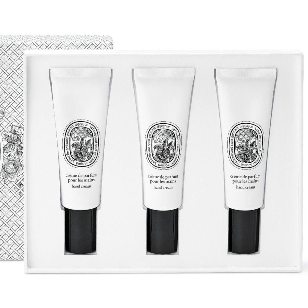 Diptyque Set crema perfumada de manos Eau Rose 3 x 45ml
