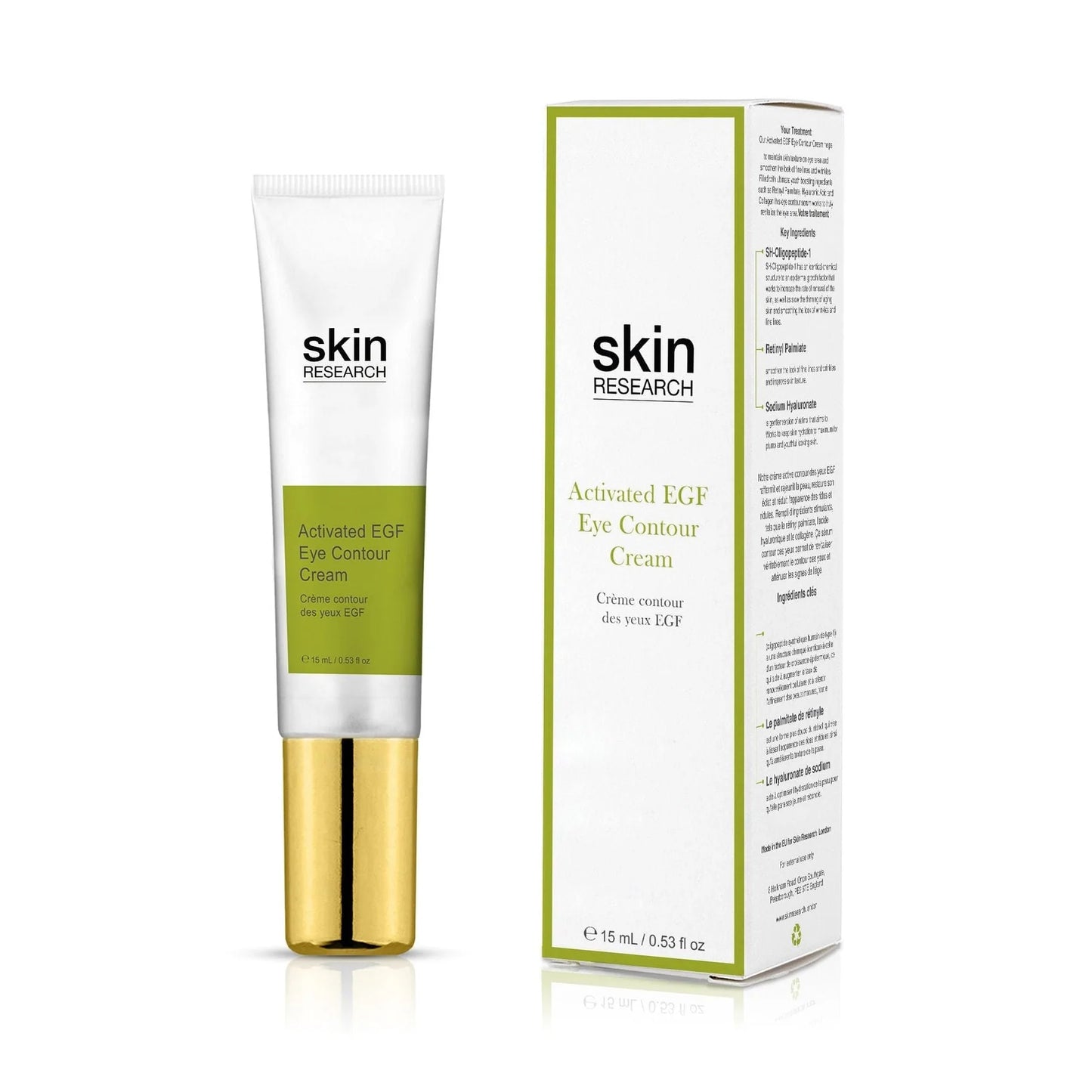 Skin Research Crema para el Contorno de Ojos con EGF Activado 15ml