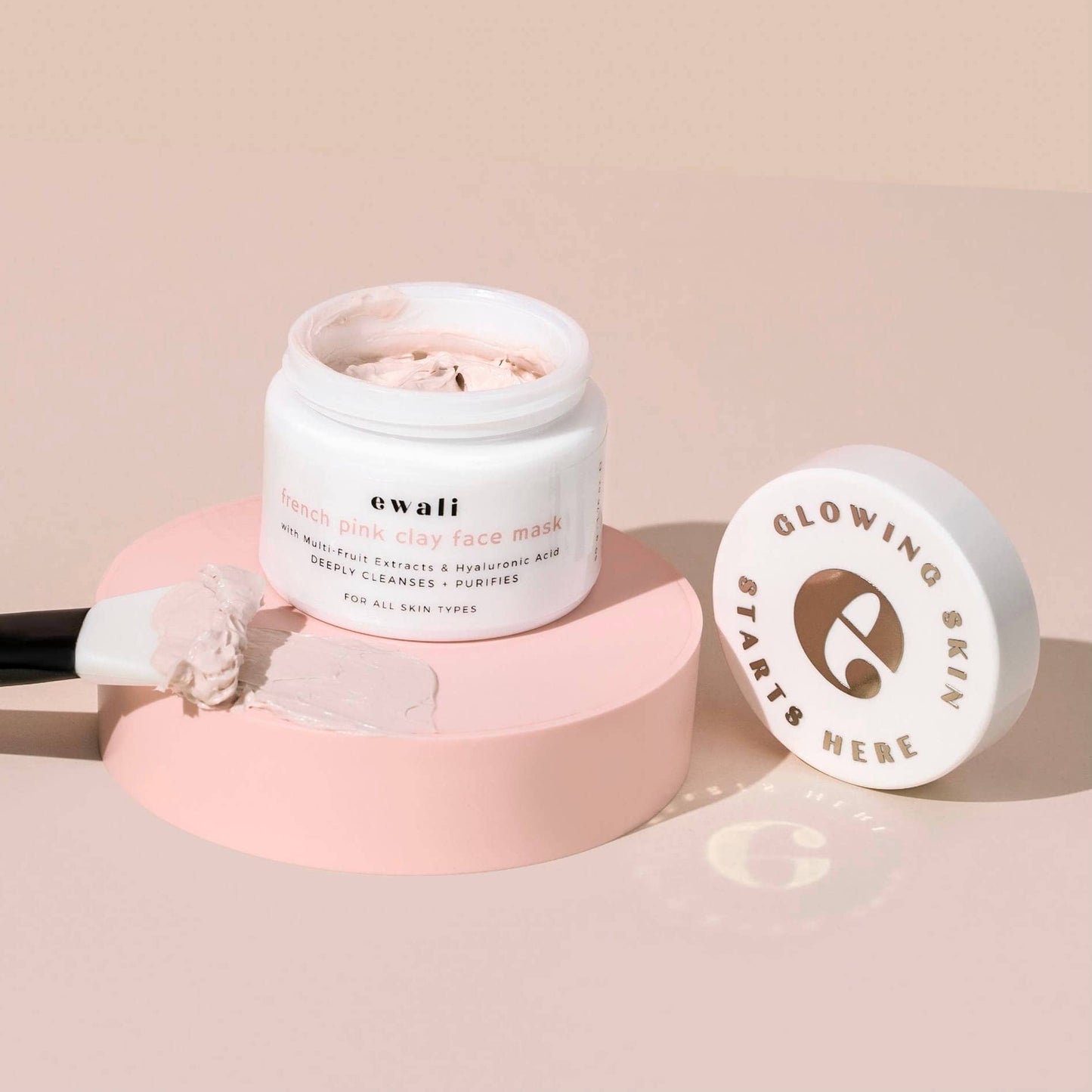 Ewali Beauty Mascarilla facial de arcilla rosa francesa 100ml