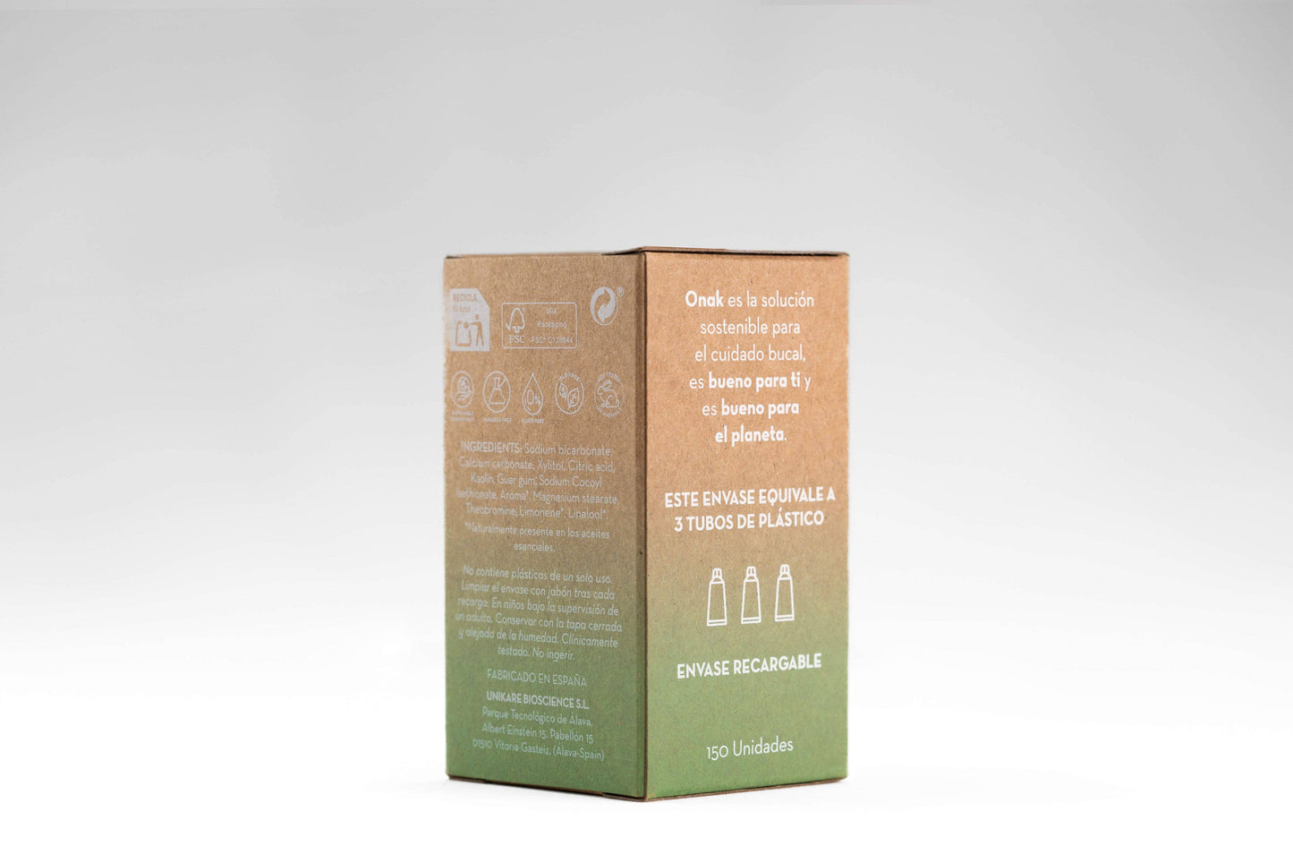 Pasta de dientes en pastillas ONAK SIN MICROPLASTICOS