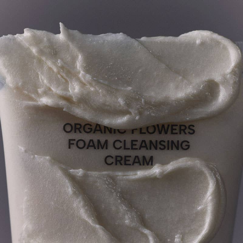 Gel limpiador espumoso con flores orgánicas fermentadas