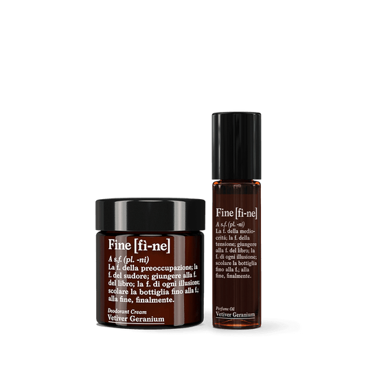 FINE Pack Vetiver Geranio – Perfume OIL 10 ml y Desodorante 30 g