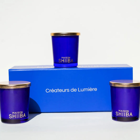 Maison Shiiba Set 3 Velas Perfumadas, 3 Aromas 80g c/u