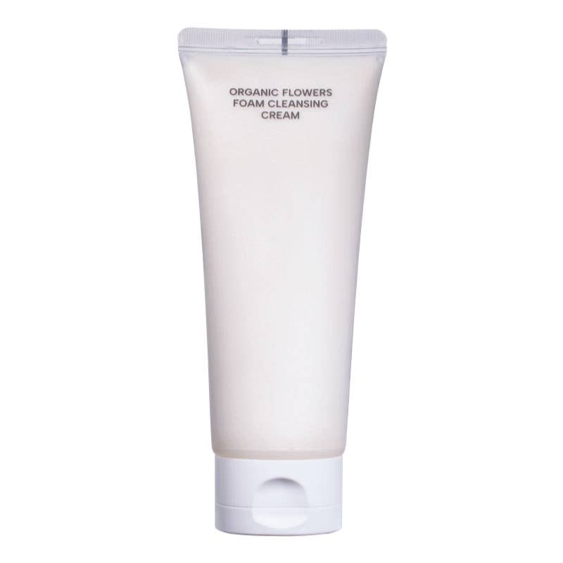 Gel limpiador espumoso con flores orgánicas fermentadas