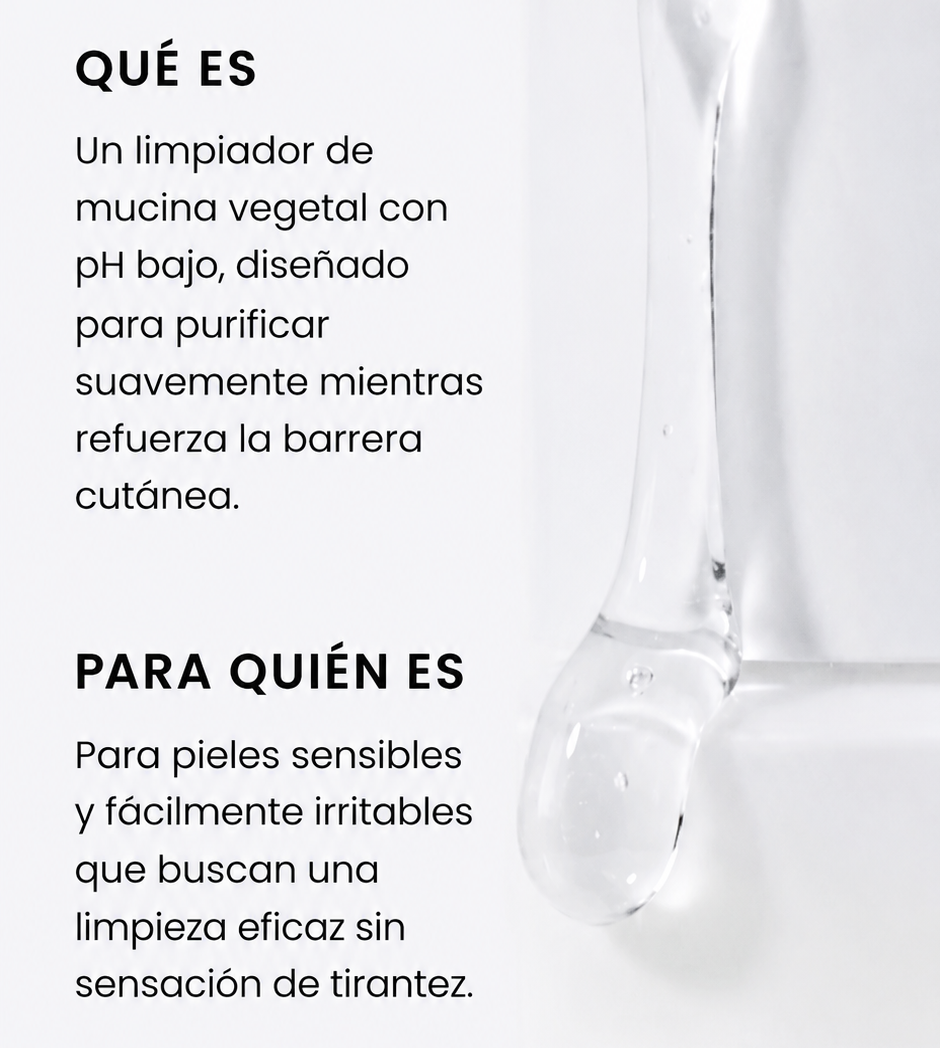 GASH MUCIN VERA ZERO VEGAN CLEANSER -Limpieza suave e hidratación