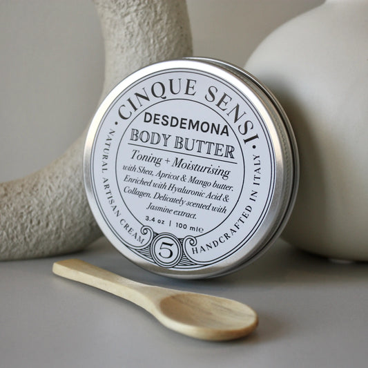 Cinque Sensi Crema de mantequilla corporal tonificante natural de karité y jazmín