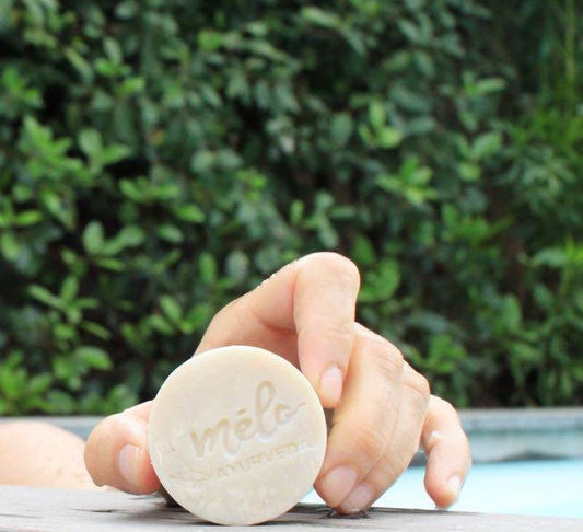 Melo Ayurveda shampú solido para cabellos secos