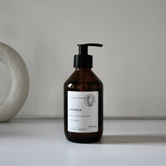 Cinque Sensi Gel de manos y cuerpo de lavanda orgánica (250ml)